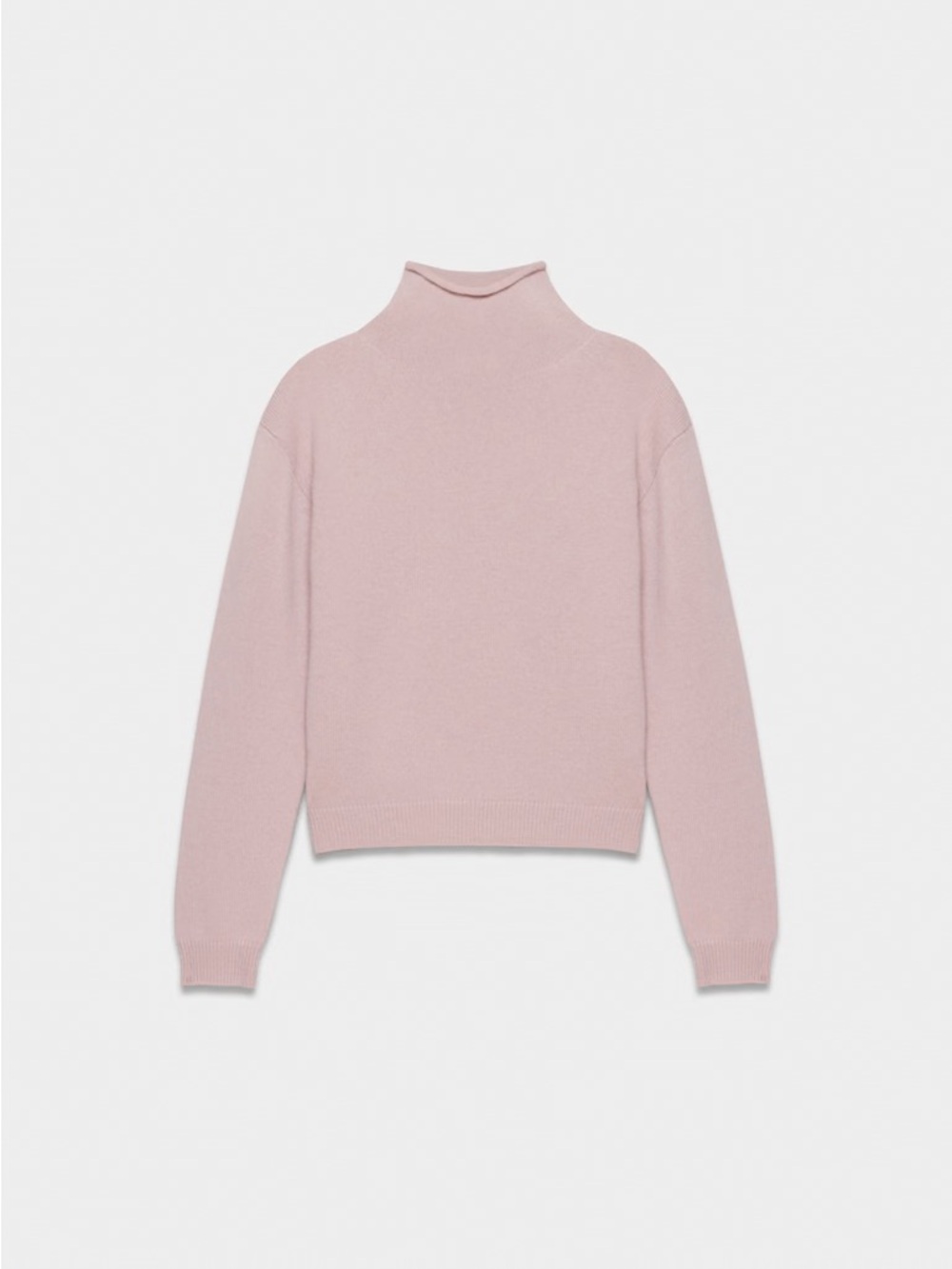 Aritzia Cashmere Mockneck Sweater – Bow Pink, Size M